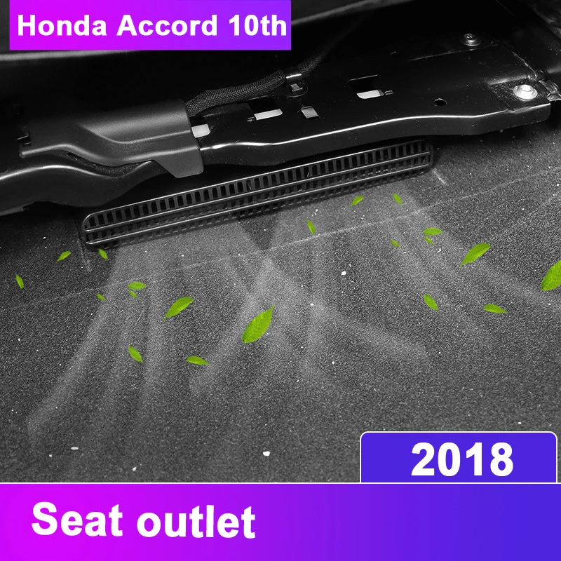 

Car Under Seat Floor Rear AC Heater Air Conditioner Duct Vent Cover Grill Outlet Covers For Honda Accord 10th 2018 Accessories