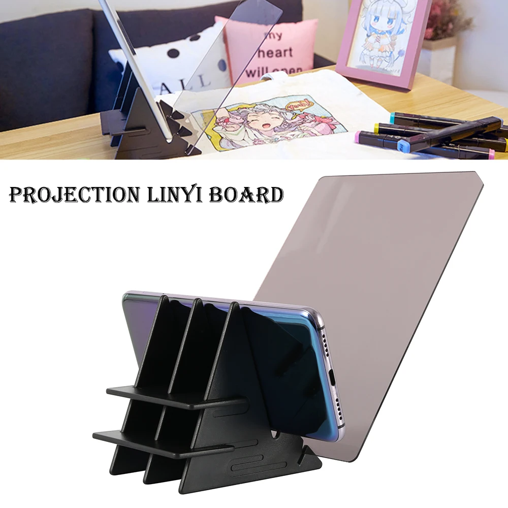 Imagem Prancheta de Desenho Esboço Pintura Espelho de Escurecimento Suporte Placa Reflexão Tracing Copiar Projeção Mesa Plotter Placa de Linyi 3 Quadro de desenho de imagem esboço reflexão
