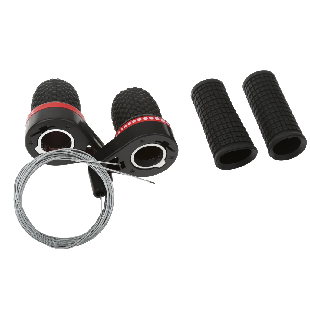 2pcs Universal MTB Road Bicycle Bike Twist Handlebar Grip Speed Shifter 18/21 Speed for Universal Type MTB Folding Road Bike