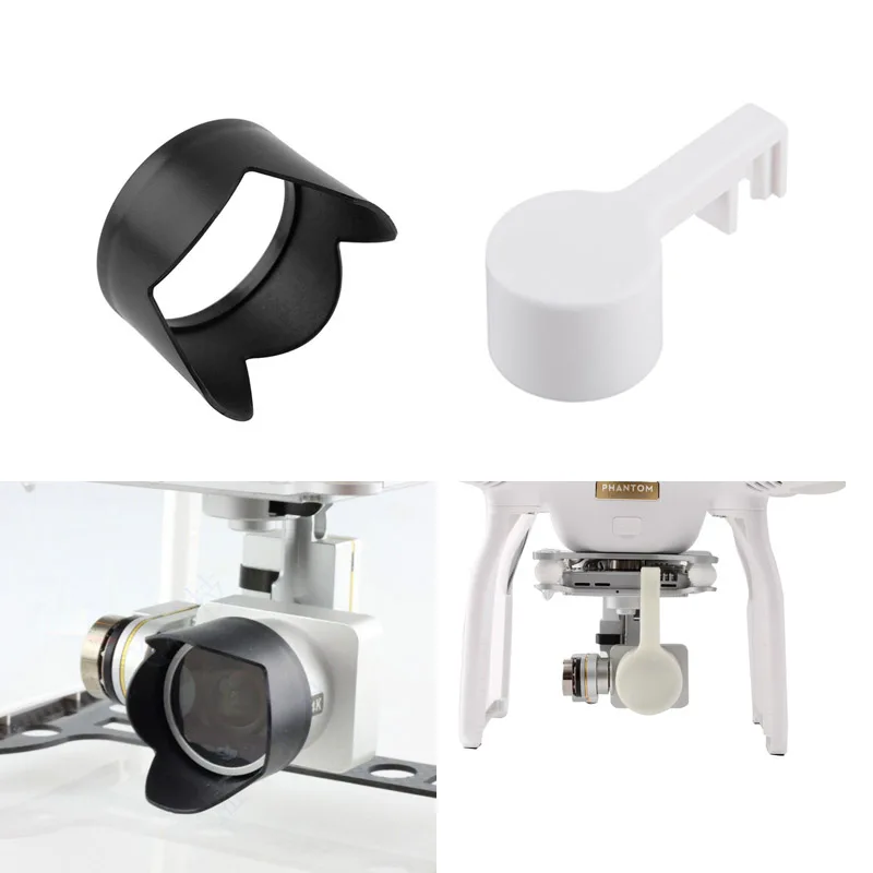 

Sun Hood Protection Cover Shade + Gimbal Camera Lens Cap Protective Case for Drone DJI Phantom 3 Standard Adv Pro Camera Kit