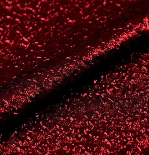 143*100см1 шт хорошее качество парча ткань французский дизайн шелк жаккард парча ткань шитье Сделай Сам Женский костюм платье парча afabric - Цвет: Красный