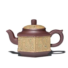 340 мл аутентичный известный Исин Zisha заварочный чайник ручной работы ретро Чайник Китайский кунг-фу пуэр чай черный чай подарок