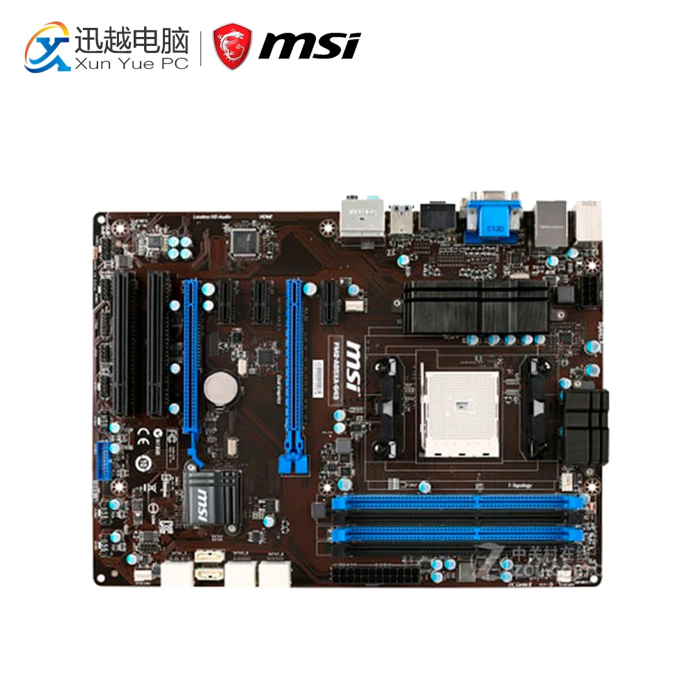 MSI FM2-A85XA-G43 Desktop Motherboard A85X Socket FM2 DDR3 SATA3 USB3.0 ATX MSI FM2-A85XA-G43 Desktop Motherboard A85X Socket FM2 DDR3 SATA3 USB3.0 ATX