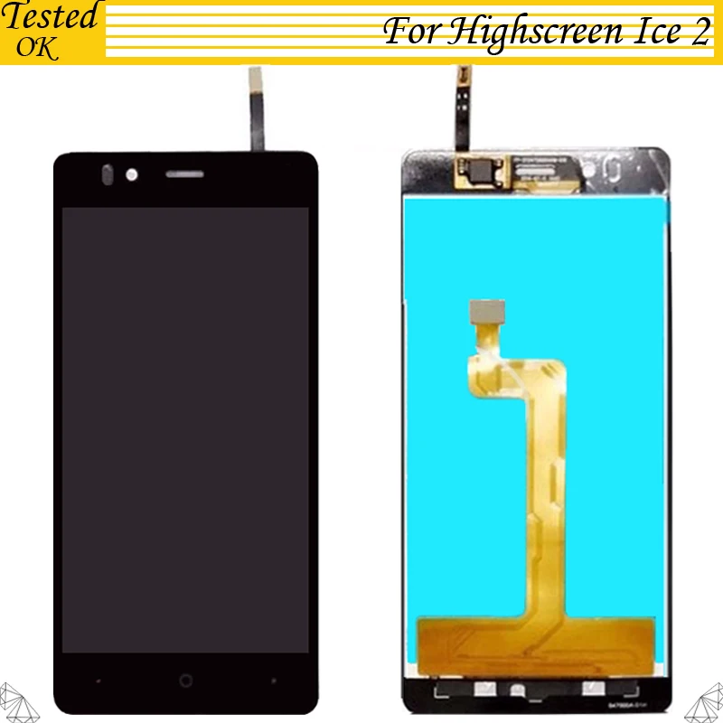 Black 4.7 inch For Highscreen ice2 ice 2 LCD Display+ Touch Screen Digitizer Tested Working Assembly Replacement