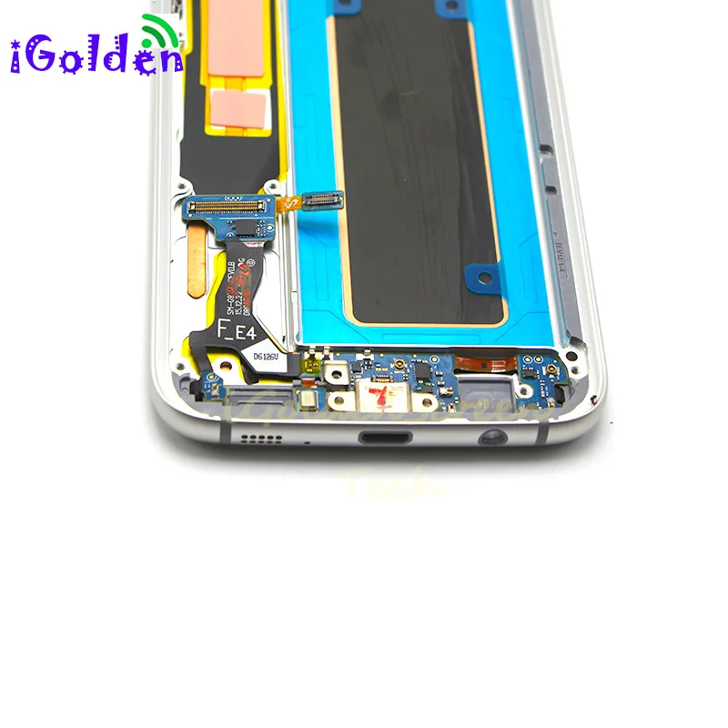 Для SAMSUNG GALAXY S7 EDGE G935 G935F ЖК дисплей с рамкой кодирующий преобразователь сенсорного