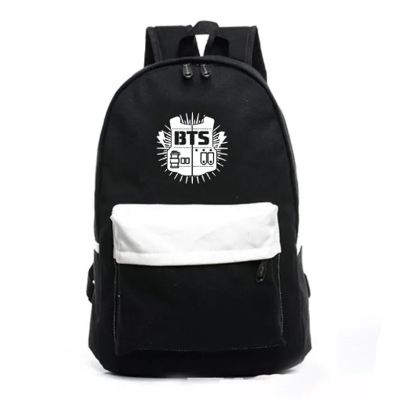 

Men Printing BTS Backpack wome patchwork School Bags For Teenagers canvas rucksack KoreanBTS Backpacks For Teenage Girl Mochila