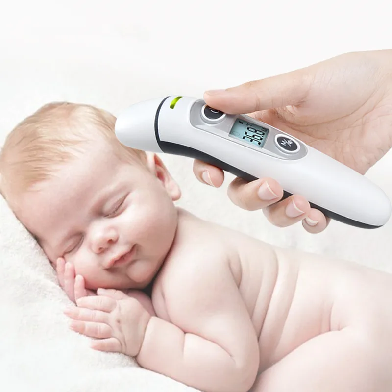 

2019 New Digital Infrared Thermometer Baby Forehead and Ear IR LCD Non-Contact Adult Body Care Fever Measurement Termometro