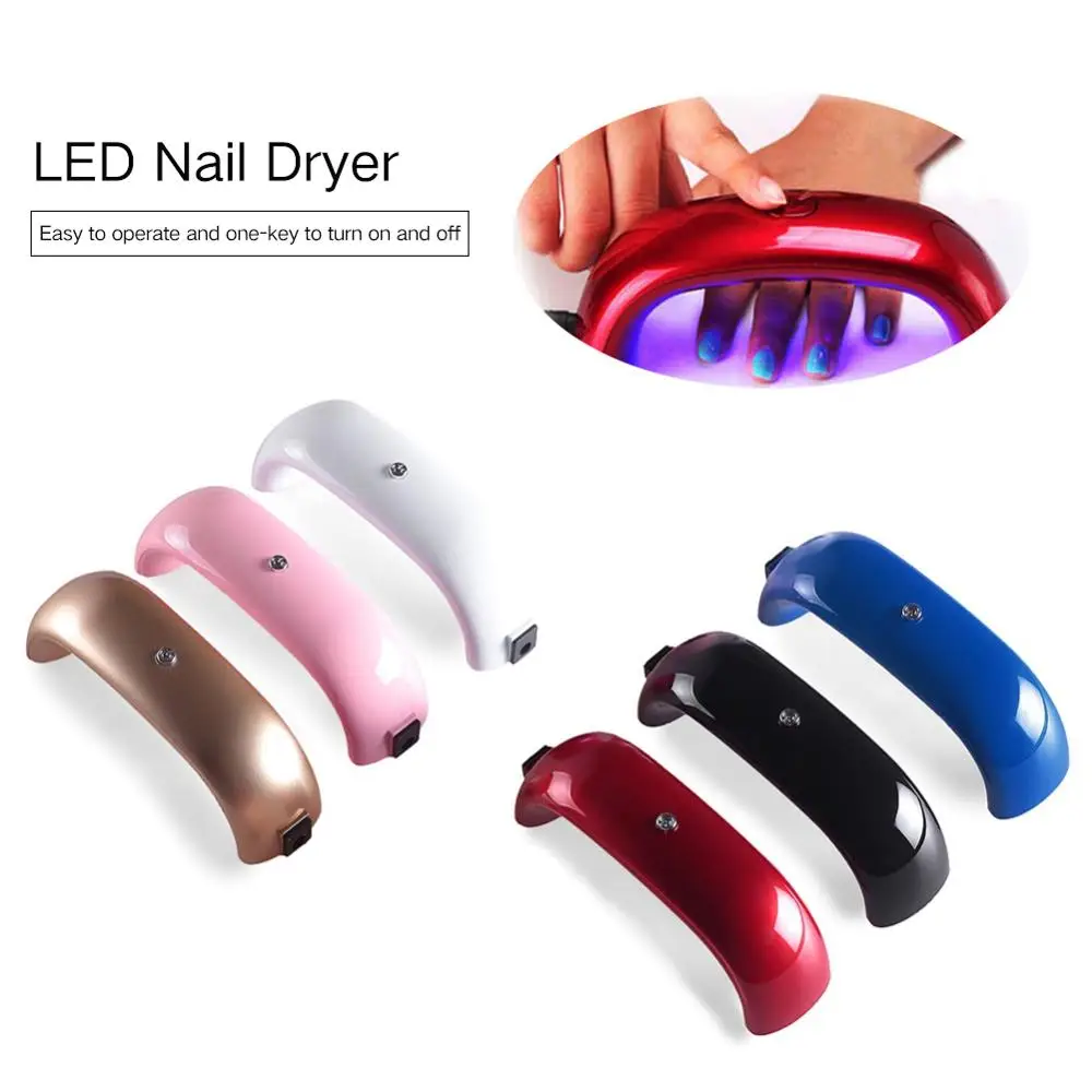 

9W Colorful LED Lamp Nail Dryer Cure Lamp Portable USB Cable For Prime Gift Home Use Gel Nail Polish Nail Tools for Nails DIY
