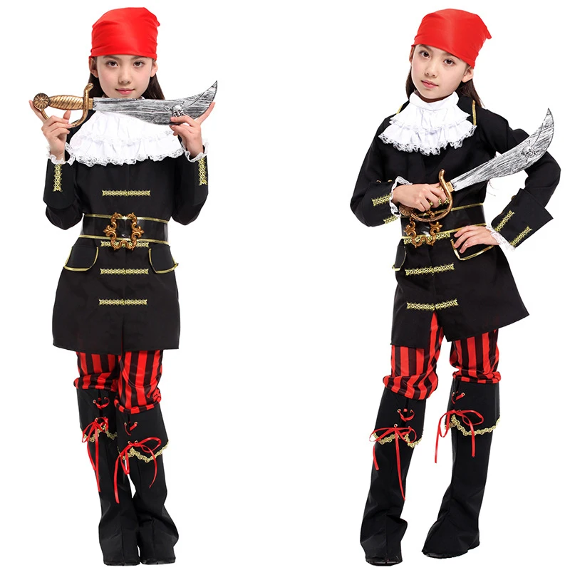 

Halloween New Quality Children's Performance Costume Girls Costume Party Party Costume Female Pirate Costume Set Christmas Pirat