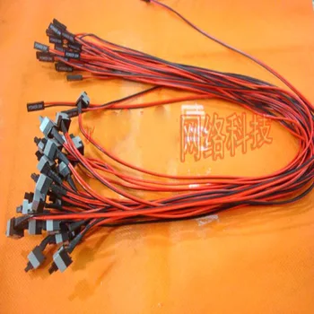 

100pcs/lot ATX chassis power switch wire lines to restart the computer 50cm