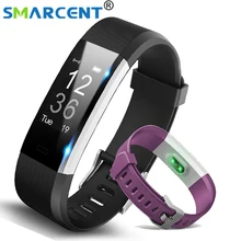 Smarcent S115 Plus MI Smart Bracelet GPS Fitness Tracker Watches Band Heart Rate Monitor Counter Music Control Wristband band 2