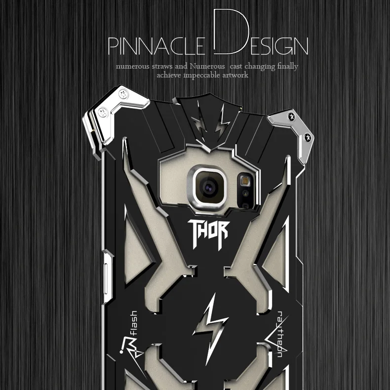 Original Simon Thor Series IRON MAN Metal Case for SAMSUNG Galaxy S6 Edge &amp Luxury CNC Aircraft Aluminum Cover Phone Housing |
