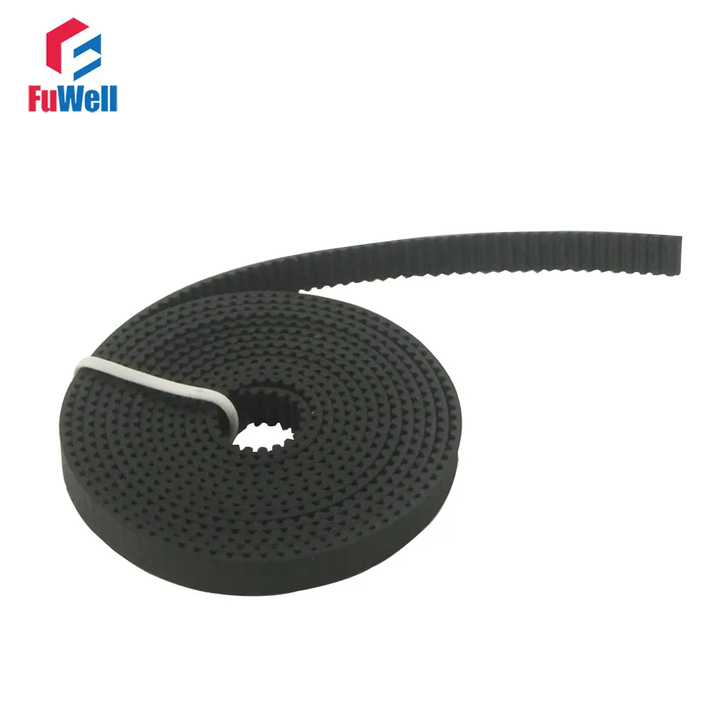 

Black Rubber 2GT Type Open Belt 6mm Width 2mm Pitch 1/2/3/4/5/6/7/8/9/10M Length Synchronous Opened Timing Belt for 3D Printer