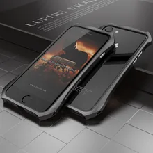 

For iphone 8 Case Luxury Cover Bumper Thin Hard 3D 360 Protective Shell Metal Bumper for iphone 7 8 Plus Aluminium Frame Armor