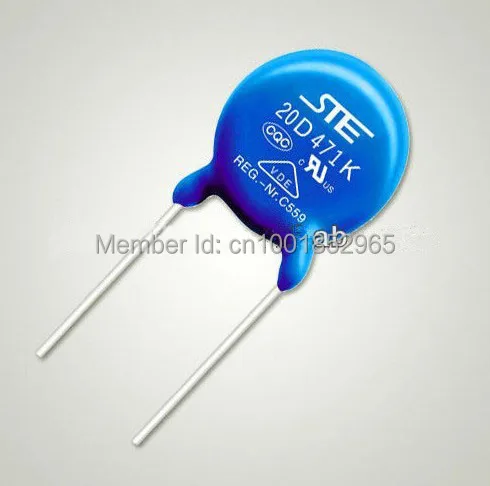 Ste20d471k Varistor Movs Surge Absorb Zinc Oxide Transits Surge Protection 250pcs Bag Resistor Ste20d471k Varistor Movs Surge Absorb Zinc Oxide Transits Surge Protection 250pcs Bag Resistor