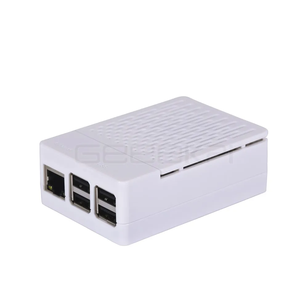 GeeekPi ABS Black / White Case Cover Enclosure Shell Box + Heat Sinks + Cooling Fan for Raspberry Pi 3 B+ Plus / 3 B 2 B raspberry pi case
