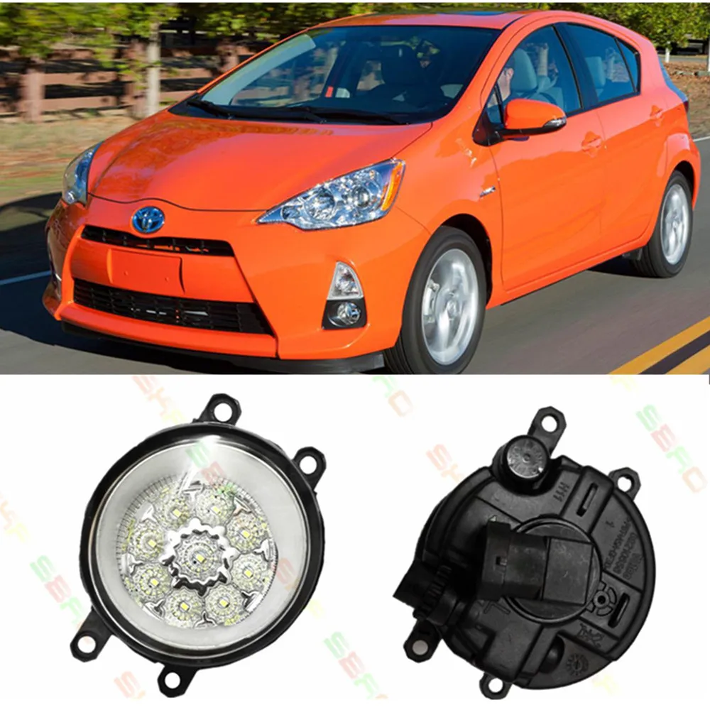 For TOYOTA Prius C 2012 2014 Car styling LED fog Lights high brightness