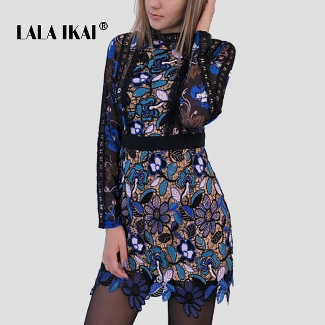 2018 Retro Fl Lace Summer Dresses Women Elegant Elora Midi 2018 Retro Fl Lace Summer Dresses Women Elegant Elora Midi Dress Woman Trendy Long Sleeve