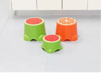 

Stool creative children chair happy childhood lovely fruit shape chair Compact hold Four-color children's fruit shaped stool.