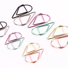 10 шт./упак. небольшой короткий стиль в форме капли Металл канцелярская Скрепка Закладка канцелярский школьный офисный поставка Escolar Papelaria