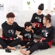 Pajamas for family children Sleepwear Cotton Character long sleeve Pullover Pyjamas Kids lounge Pajama Set