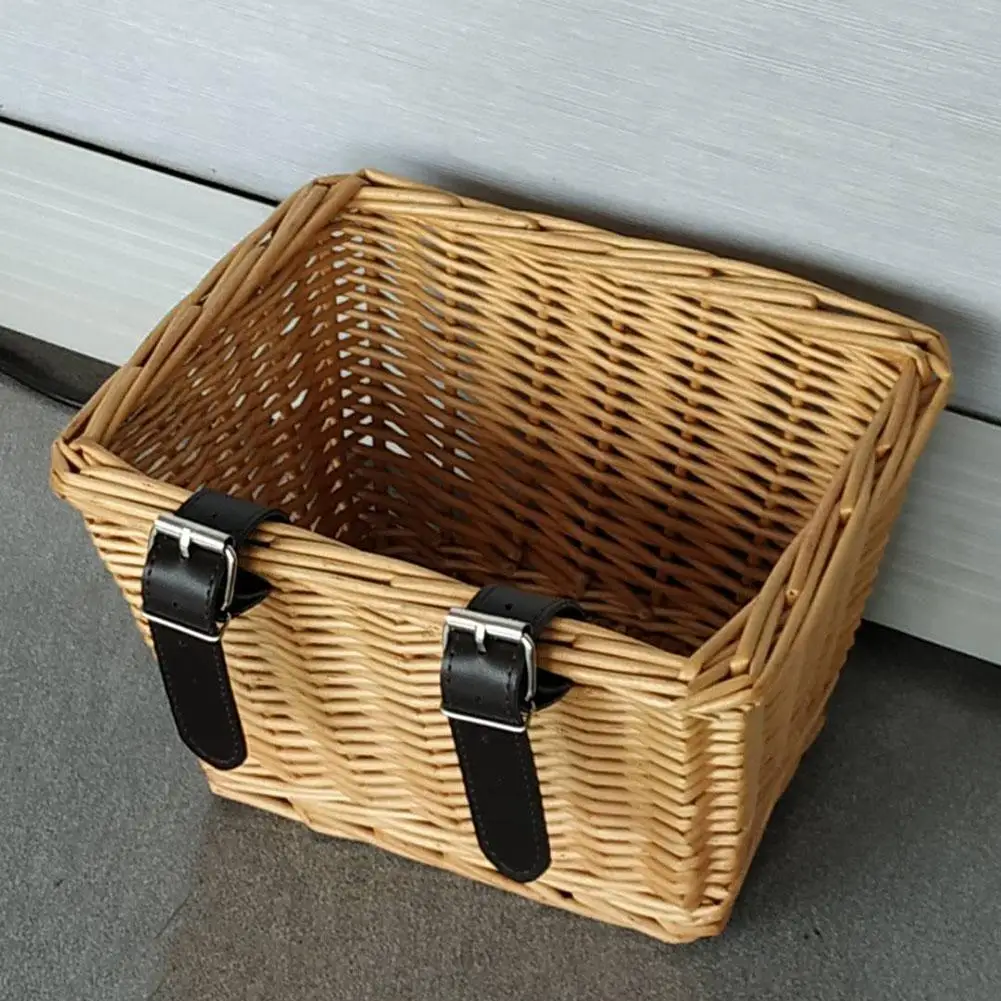 Perfect Bike Organizer Rattan Baskets Outdoor Bicycle Basket Environmentally Friendly Handwoven Willow Square Bicycle Storage Basket 3 Perfect Bike Organizer Rattan Baskets Outdoor Bicycle Basket Environmentally Friendly Handwoven Willow Square Bicycle Storage Basket 3