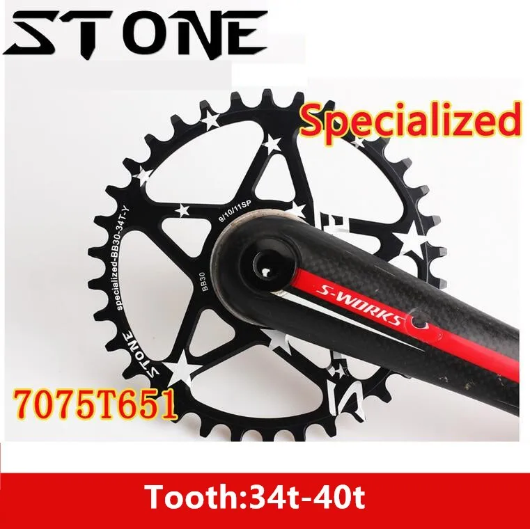 

Stone Chainring for specialize MTB Bike Round Cycling 30T 32T 34T 36T 38T 40T BB30 ChainWheel Bicycle Tooth Plate