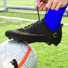 Лев крик футбольная обувь дерн и мягкая груд профессиональный футбол Suferfly Futsal носок бутсы тренировочная спортивная обувь детей