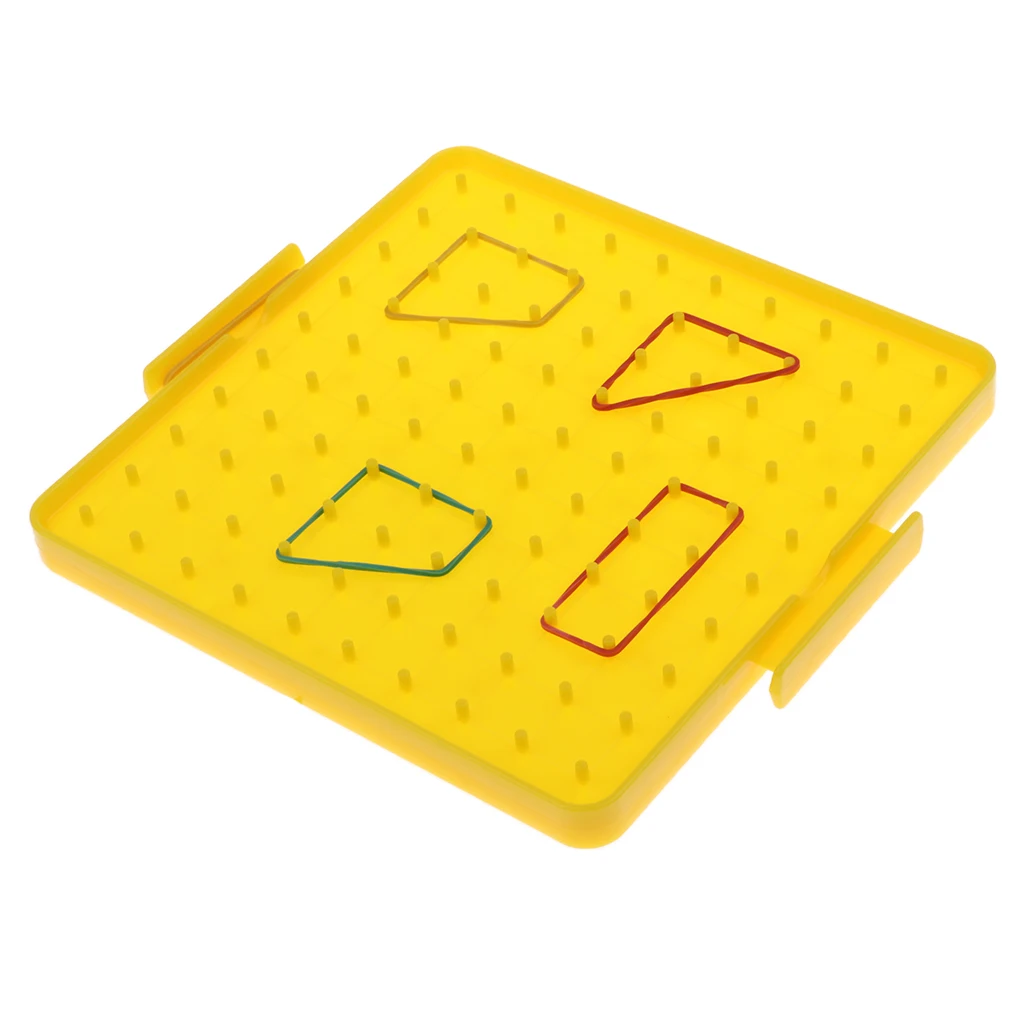 4 Colors Plastic Nail Board Plate Primary Mathematics Teaching Tool for Children Kids Early Education Math Toy