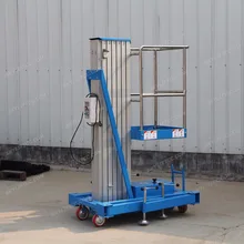 4 м Наклонная задняя алюминиевая труба вертикальный одномачтовый подъемник