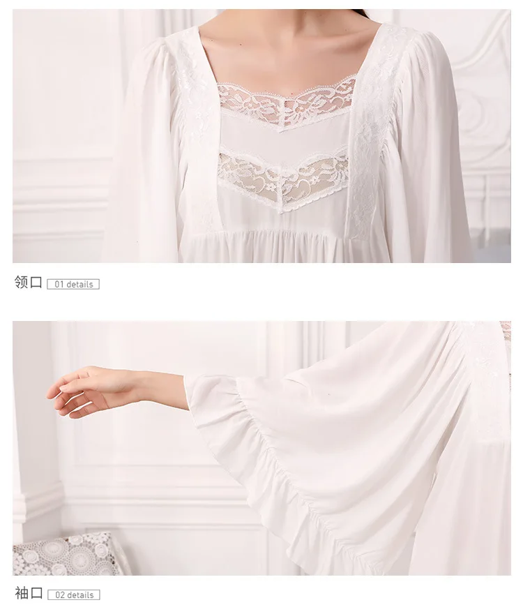 New Pregnant Women Long Night Dress Nightdress Ruffle Sleeve Maternity Shirt Elegant Vintage Shirts Home Dress Pajamas