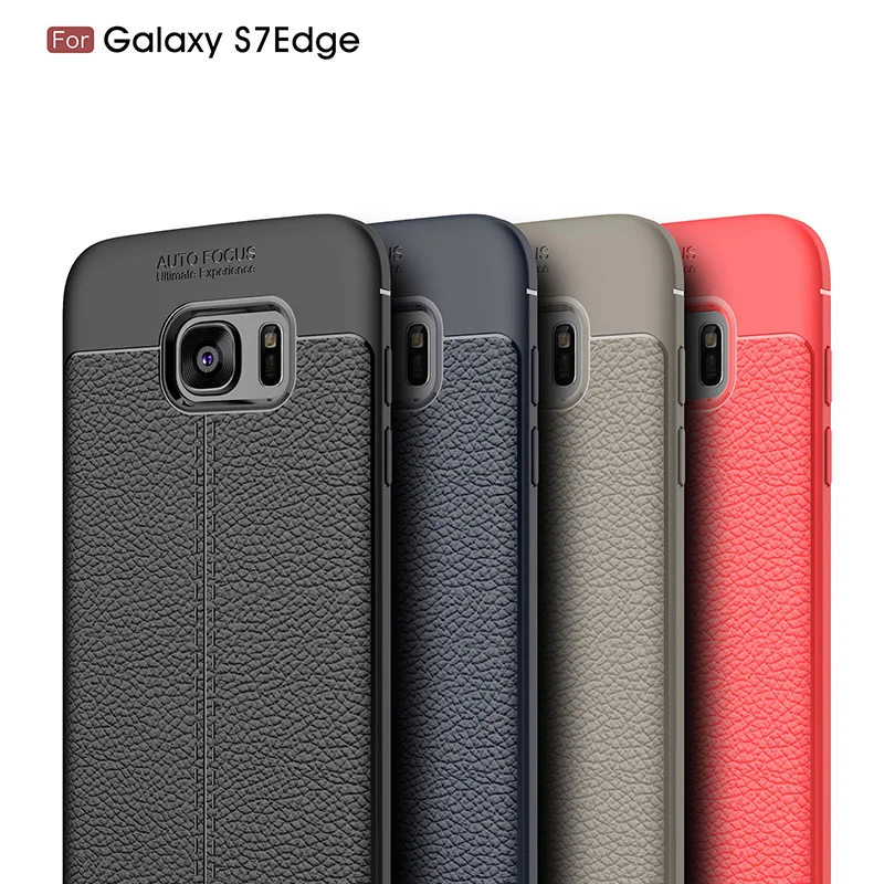 litchi leather silicone case samsung s7 edge (1)