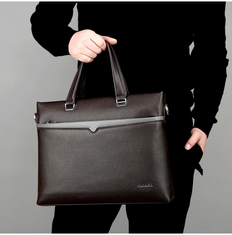 FEIDIKABOLO для мужчин сумки новая мода компьютер Бизнес сумка отдых большая вместимость портфели известный бренд кожа Повседневное