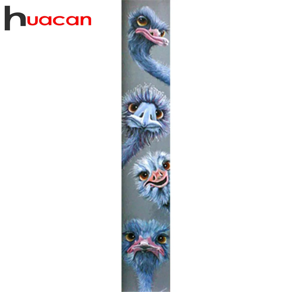 

Huacan Diamond Painting Animal Diamond Embroidery Full Square Rhinestones Diamond Mosaic Ostrich Home Decoration