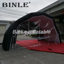 Высокое качество Оксфорд 6mx3. 5mH маленькое Надувное покрытие сцены infaltable сценическая крыша палатка с прозрачной стенкой для представления или событий