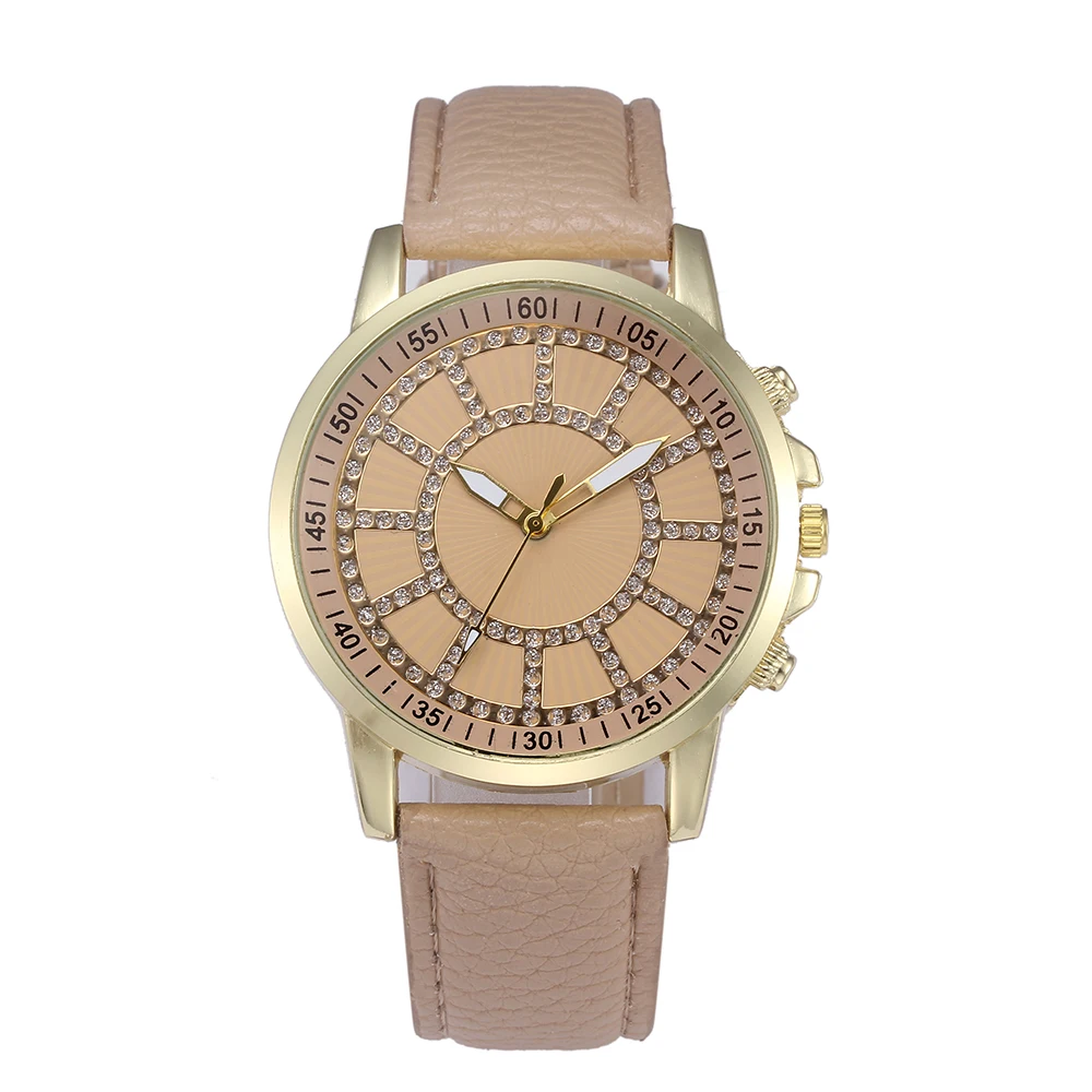 Женские кожаные часы дизайн ромба без часы с логотипом разноцветный повседневное для женщин часы браслет 100 шт./лот