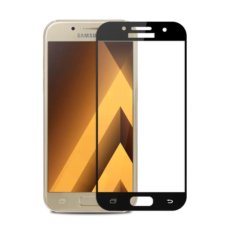 Защитная пленка для Samsung Galaxy A5 2017 закаленное стекло A 5 экрана с полным покрытием