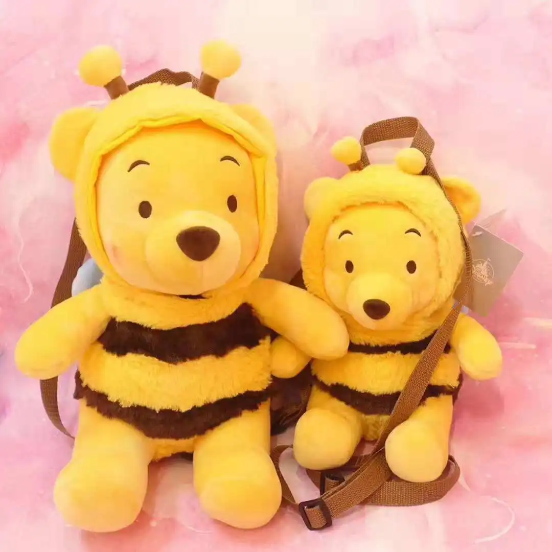 Милый мультфильм Винни Медведь платье пчелы плюшевый рюкзак мягкие игрушки/Животные сумка в виде Игрушки для девочек детские подарки на день рождения