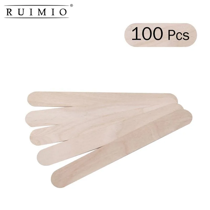 Buy 100pcs Wooden Tongue Depressor Disposable Waxing