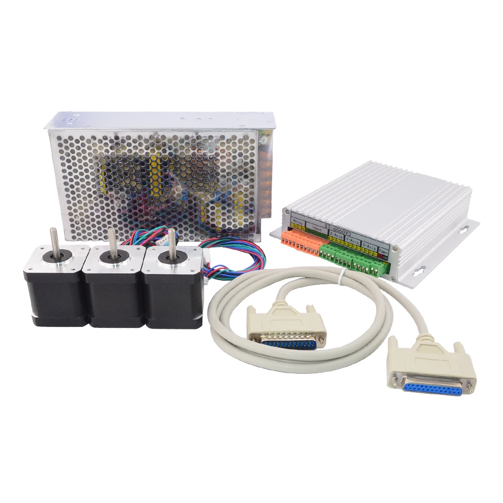 

3 Axis TB6560 CNC Kit 0.45Nm(64oz.in) Nema 17 Stepper Motor & Driver