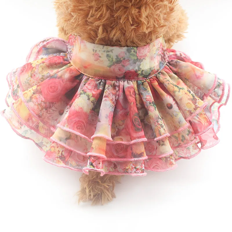 

Armi store Vintage Roses Printed Dog TUTU Skirt Princess TUTU Skirts For Dogs 6071064 Pet Clothes Supplies 5 Size