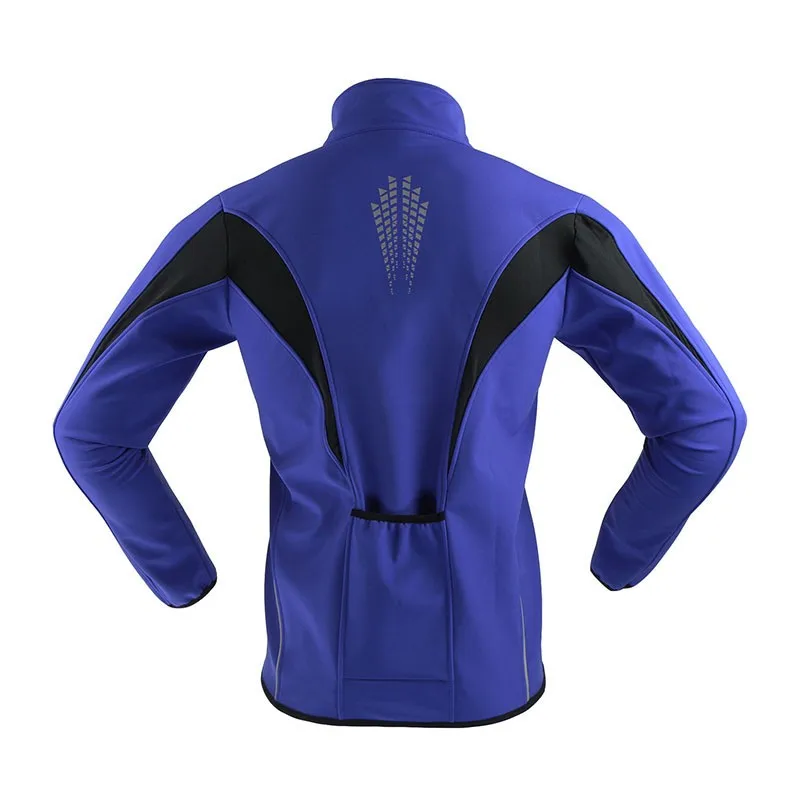 ARSUXEO теплая спортивная куртка ветрозащитная Лыжная велосипедная одежда Светоотражающая непромокаемая зимняя велосипедная куртка мужская