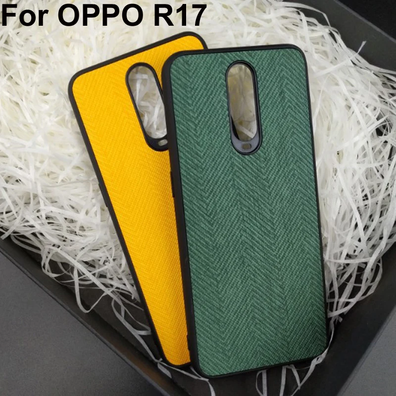 6 4 &quotзеленый цвет чехол для OPPO R17 coque ткань кожа задняя крышка R 17 телефонные чехлы