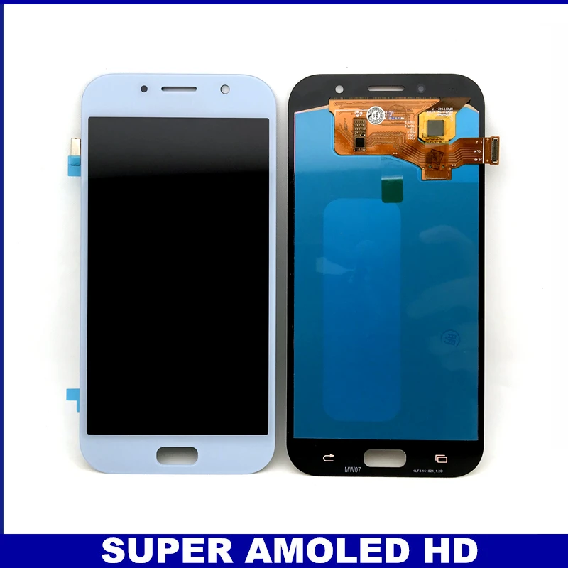 Протестированная Замена AMOLED lcd для Samsung Galaxy A7 2017 A720 A720F A720M s дисплей с кодирующий