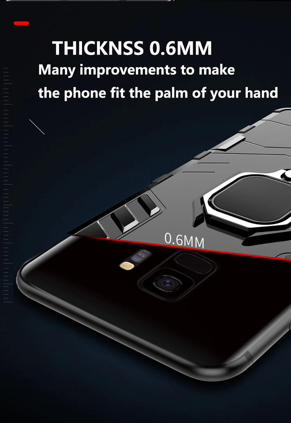 Роскошные кольцо Броня чехол для samsung S9 случае Магнитный Anti-осень Мягкий край ударопрочный полный чехол для телефона для samsung S9 S9 плюс крышка