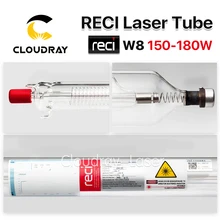 Cloudray Reci W8 150W CO2 Laser Tube Wooden Case Box Packing Length 1850 Dia. 90mm for CO2 Laser Engraving Cutting Machine S8 Z8