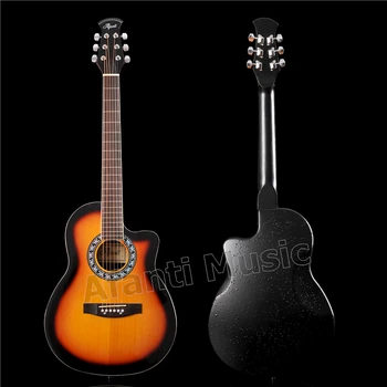 

HOT! Super Roundback/ Carbon Fiber Back & Side Acoustic guitar (ANT-127)