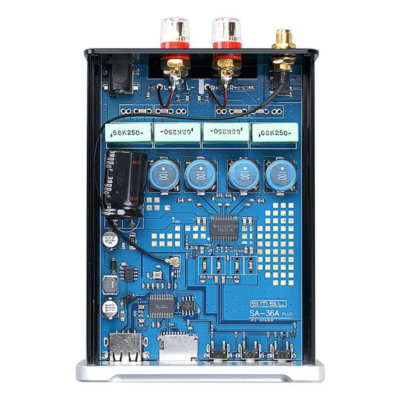 SMSL SA 36A Plus HIFI аудио класса D усилитель 30 Вт * 2 TPA3118 цифровой мощности Bluetooth AUX TF