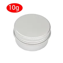 100x10G Алюминий банку кастрюль 10cc металла упаковки косметики, 1/3oz Профессиональные Тени для век косметика контейнер