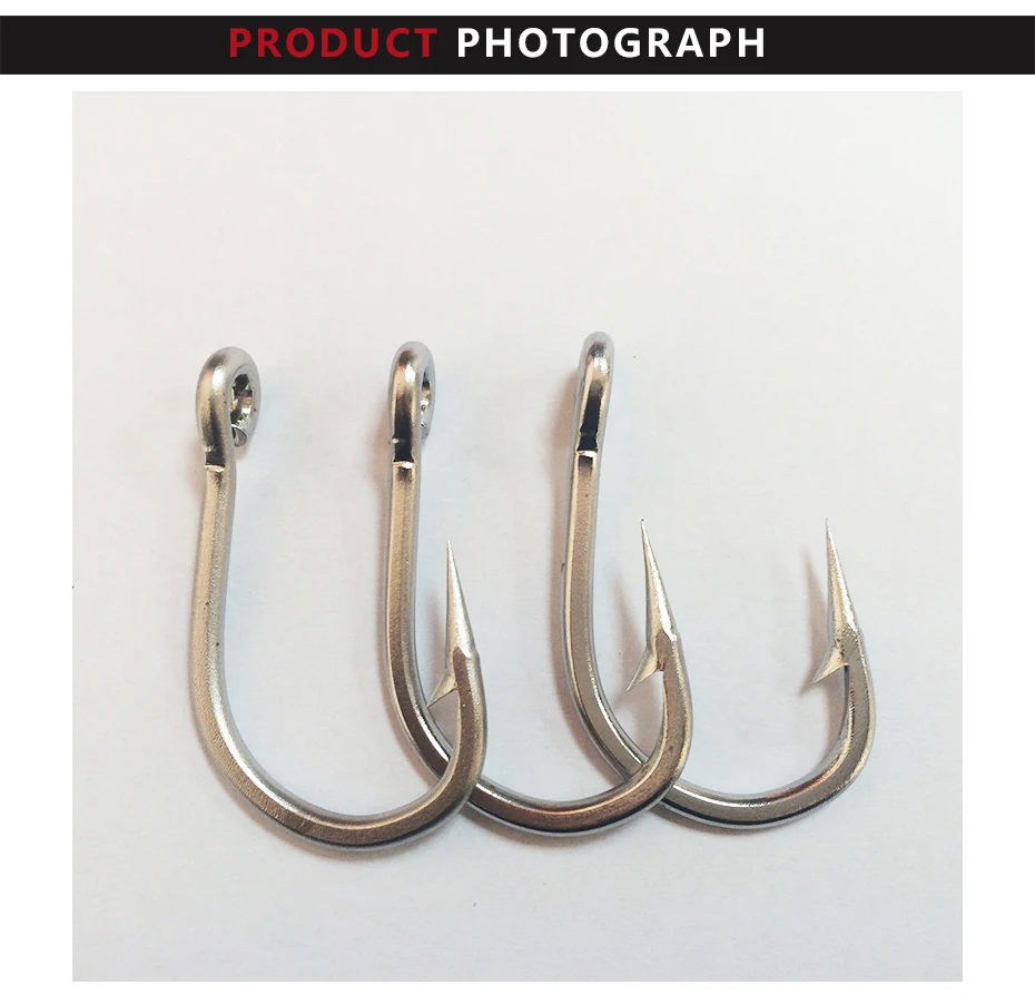20 pieces 9/0 Mustad Circle Fishing Hook Stainless Steel Circle